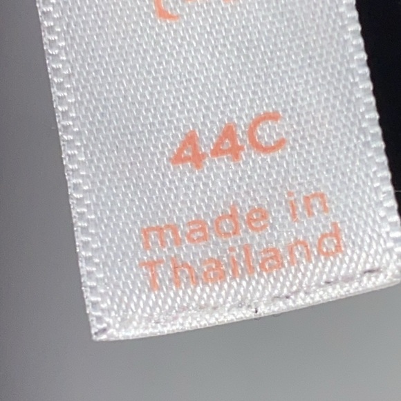 Cacique LIGHTLY LINED NO WIRE WO SIZE 44C Sheer Black and Pink Dot Bra. CLEAN - Picture 4 of 11